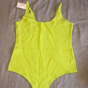 NEON GREEN BODY SUIT nwt